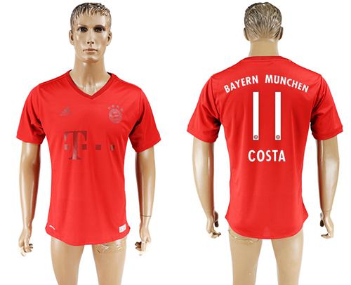 Bayern Munchen #11 Costa Marine Environmental Protection Home Soccer Club Jersey - Click Image to Close